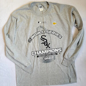 New Chicago White Sox 2005 World Series Champs Long Sleeve Gray T-Shirt M